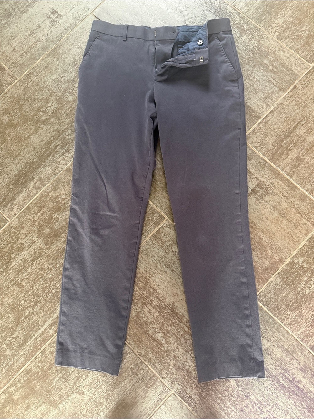 Express Men's Classic Navy Chino Pants Extra Slim Fit 30 x 34